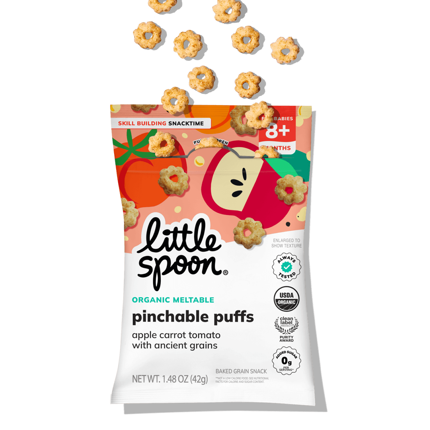 Puff of Apple Carrot Tomato Pinchable Puffs
