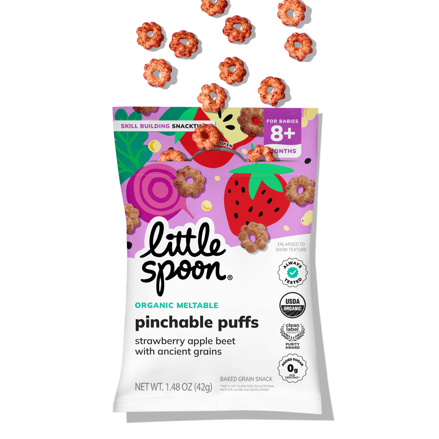 Puff of Strawberry Apple Beet Pinchable Puffs