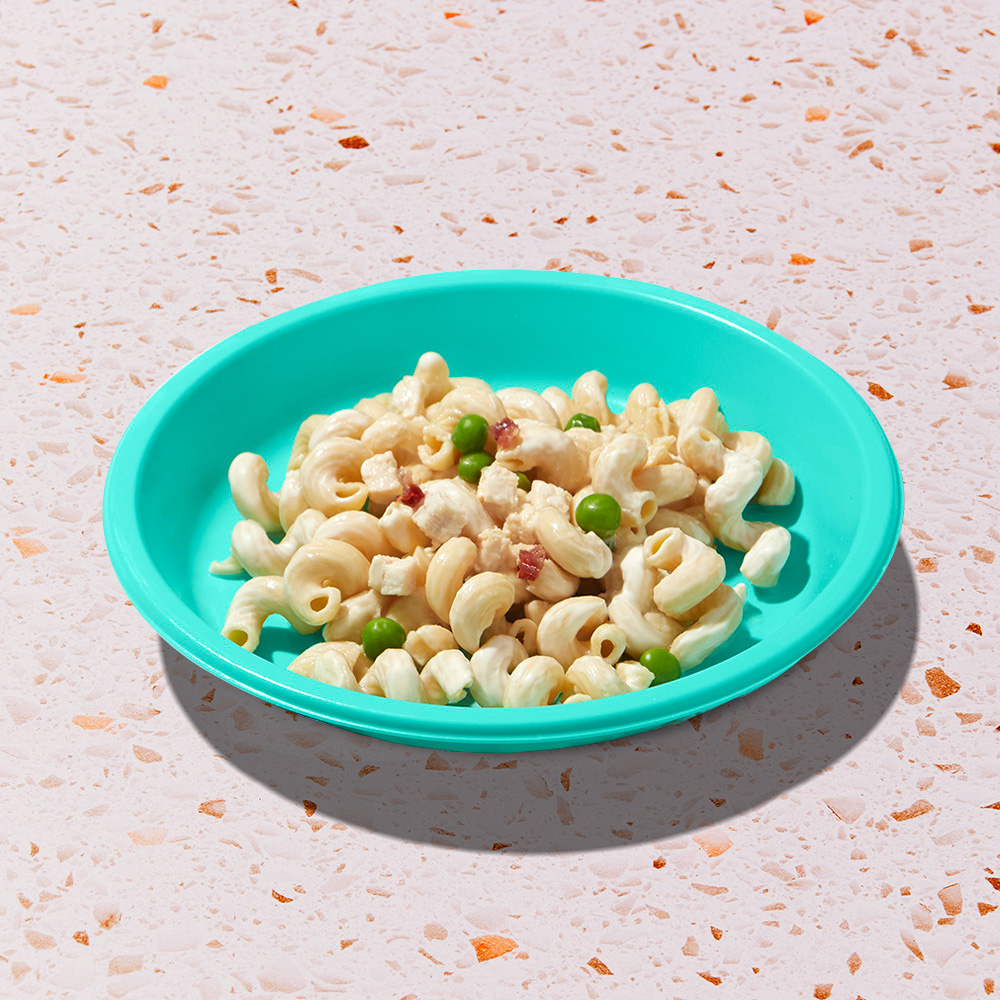 Plate of Creamy Chicken Cavatappi